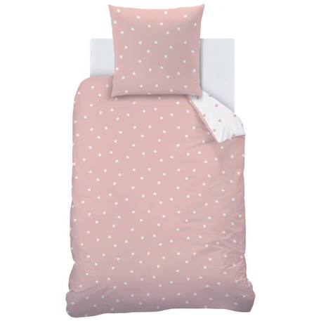 Parure de lit imprimée 100% coton, PINK SPOTS 140x200 cm ROSE 3 - vertbaudet enfant 