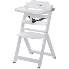 BEBECONFORT Timba Chaise haute bébé, Chaise bois, De 6 mois à 10 ans (30kg), Blanc  - vertbaudet enfant