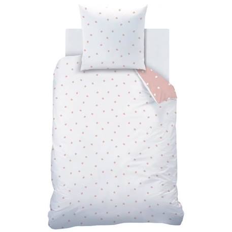 Parure de lit imprimée 100% coton, PINK SPOTS 140x200 cm ROSE 4 - vertbaudet enfant 