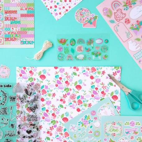 Set De Papiers Imprimés Motifs Fleuris X6 - Draeger Paris ROSE 3 - vertbaudet enfant 