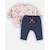 Set sweat fleuri + jogging BLEU 4 - vertbaudet enfant 