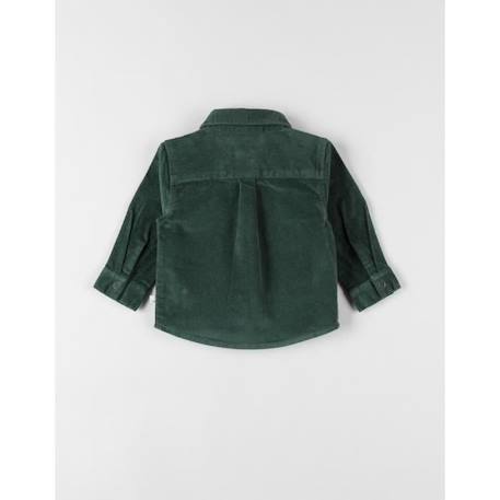 Chemise en velours côtelé VERT 2 - vertbaudet enfant 