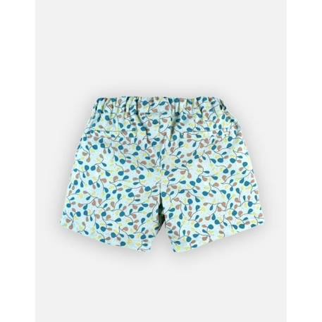 Short imprimé en popeline BLEU 4 - vertbaudet enfant 