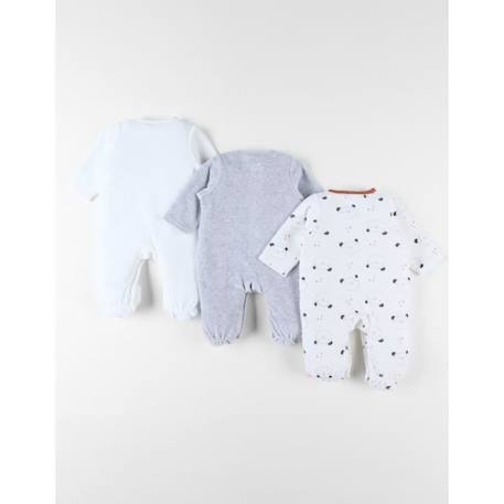 Set de 3 pyjamas dors-bien imprimé ours BLANC 2 - vertbaudet enfant 