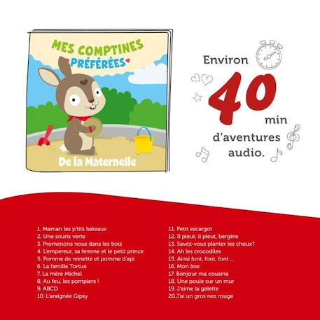 tonies® - Figurine Tonie - Mes Comptines Préférées - De La Maternelle - Figurine Audio pour Toniebox MARRON 4 - vertbaudet enfant 