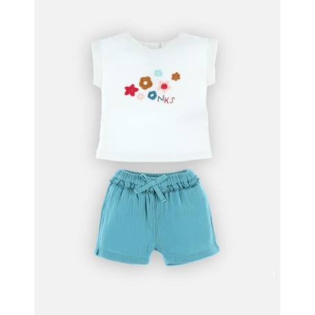 Bébé-Ensemble short et t-shirt en coton BIO