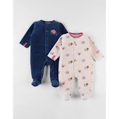 Bébé-Pyjama, surpyjama-Set de 2 pyjamas dors-bien en velours