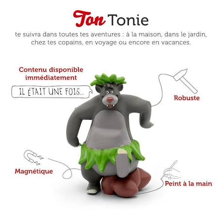 tonies® - Figurine Tonie - Disney - Le Livre De La Jungle - Figurine Audio pour Toniebox MARRON 2 - vertbaudet enfant 