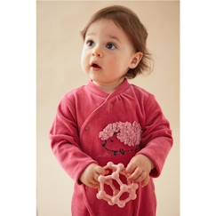 Pyjama 1 pièce en velours broderie hérisson  - vertbaudet enfant