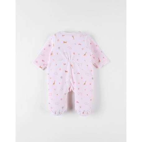 Pyjama 1 pièce en velours broderie léoparde ROSE 2 - vertbaudet enfant 