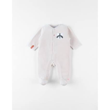 Bébé-Salopette, combinaison-Pyjama 1 pièce broderie raton laveur en velours