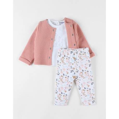 Bébé-Set cardigan + t-shirt manches longues + legging