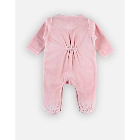 Pyjama dors-bien girafe en velours ROSE 4 - vertbaudet enfant 