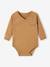 Lot de 5 bodies ouverture naissance bébé en coton biologique taupe 6 - vertbaudet enfant 