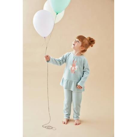 Pyjama 1-pièce imprimé en velours - Bébé fille