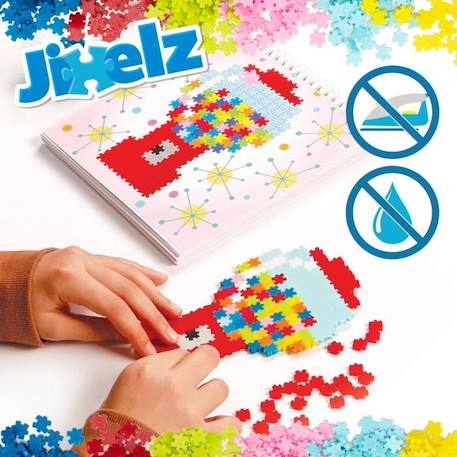 Coffret créatif Jixelz - TOMY - 3000 pièces - 20 couleurs intenses - 40 créations possibles BLANC 2 - vertbaudet enfant 