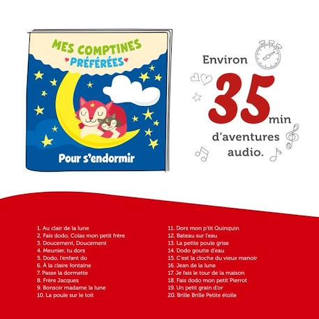 tonies® - Figurine Tonie - Mes Comptines Préférées - Pour S'Endormir - Figurine Audio pour Tonieb ROUGE 4 - vertbaudet enfant 