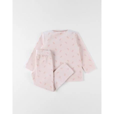 Pyjama 2 pièces en velours imprimés libellules ROSE 2 - vertbaudet enfant 