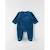 Pyjama 1 pièce broderie rhinocéros en velours BLEU 1 - vertbaudet enfant 