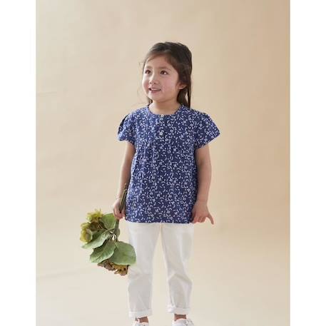 Blouse à manches courtes à imprimé végétal  - vertbaudet enfant