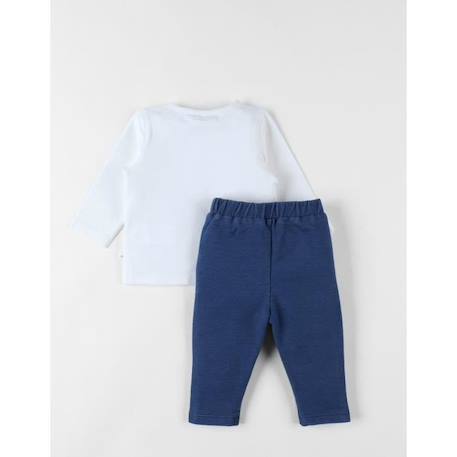 Set 2 pièces legging et t-shirt léopard/denim BLANC 2 - vertbaudet enfant 