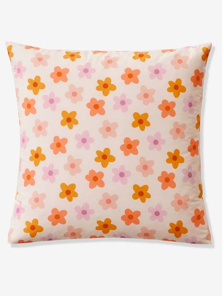 Parure housse de couette + taie d'oreiller essentiels enfant avec coton recyclé POP FLOWER multicolore 4 - vertbaudet enfant 