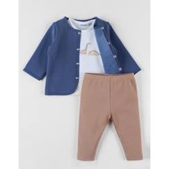 -Set cardigan + t-shirt + pantalon