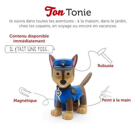 tonies® - Figurine Tonie - La Pat' Patrouille - Chase - Figurine Audio pour Toniebox BLEU 2 - vertbaudet enfant 