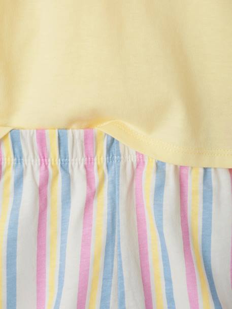 Pyjashort fille 'Meilleure Sister' jaune pastel 7 - vertbaudet enfant 