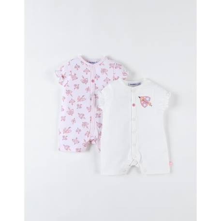 Set de 2 combishorts en jersey ROSE 1 - vertbaudet enfant 