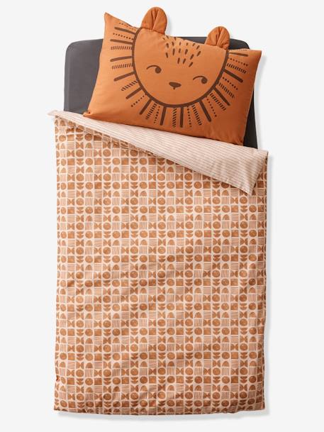 Housse de couette bébé ETHNIC beige imprimé 1 - vertbaudet enfant 