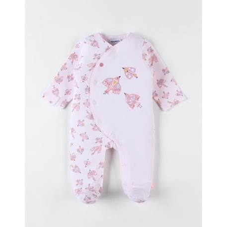 Pyjama 1 pièce imprimé oiseaux en jersey ROSE 1 - vertbaudet enfant 