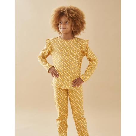 Pyjama 2 pièces imprimé fleuri en jersey JAUNE 2 - vertbaudet enfant 