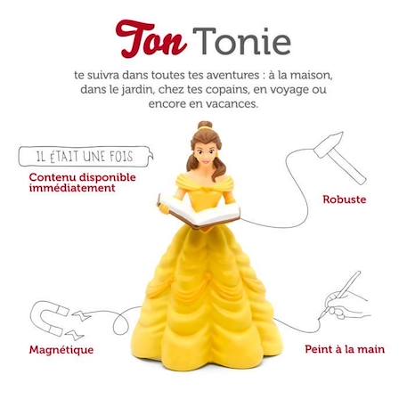 tonies® - Figurine Tonie - Disney - Belle - Figurine Audio pour Toniebox JAUNE 2 - vertbaudet enfant 
