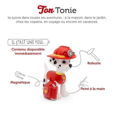 tonies® - Figurine Tonie - La Pat' Patrouille - Marcus - Figurine Audio pour Toniebox BLANC 2 - vertbaudet enfant 