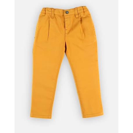 Pantalon en twill JAUNE 4 - vertbaudet enfant 