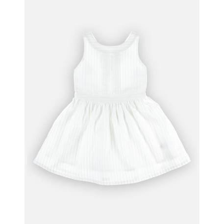 Robe à bretelles en coton BLANC 4 - vertbaudet enfant 