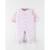 Pyjama 1 pièce en velours  imprimé animalier ROSE 1 - vertbaudet enfant 