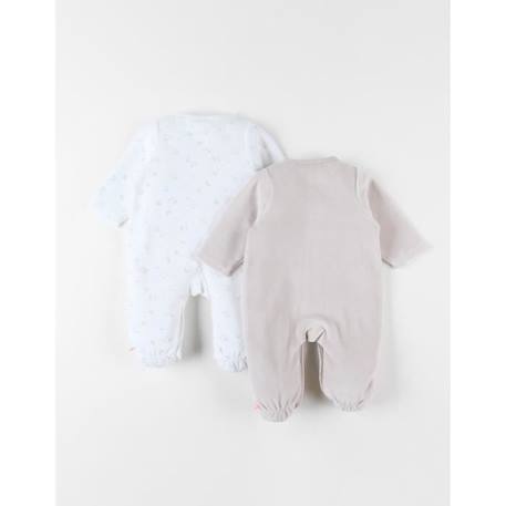 Set de 2 pyjamas dors-bien imprimé oiseaux BLANC 2 - vertbaudet enfant 