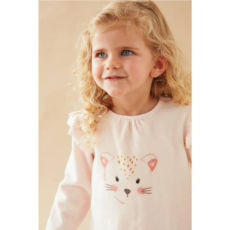 Pyjama 2 pièces en velours ROSE 2 - vertbaudet enfant 