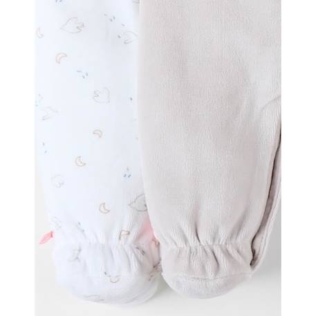 Set de 2 pyjamas dors-bien imprimé oiseaux BLANC 3 - vertbaudet enfant 