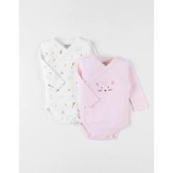 Bébé-Body-Set de 2 bodies croisés manches longues