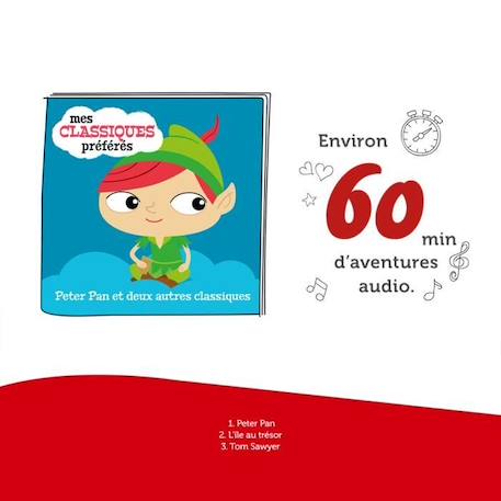 tonies® - Figurine Tonie - Mes classiques préférés - Peter Pan et 2 autres classiques - Figurine Audio pour Toniebox VERT 4 - vertbaudet enfant 