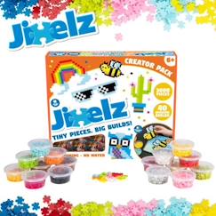 Jouet-Activités artistiques et musicales-Coffret créatif Jixelz - TOMY - 3000 pièces - 20 couleurs intenses - 40 créations possibles