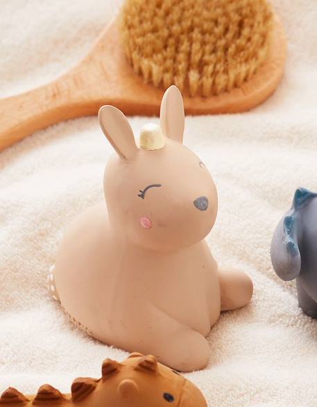 Jouet de bain lapin avec hochet en caoutchouc naturel BEIGE 2 - vertbaudet enfant 