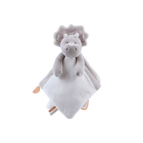 Doudou - NOUKIE'S - Ops - Tricératops doux pour nouveau-nés BLANC 1 - vertbaudet enfant 