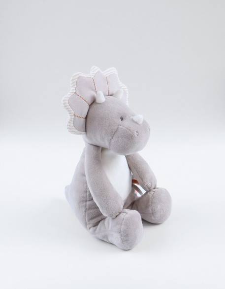 Peluche - NOUKIE'S - Ops - Veloudoux gris ultra doux - Mousseline de coton BIO - Pour bébé BEIGE 1 - vertbaudet enfant 