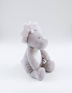 Jouet-Peluche - NOUKIE'S - Ops - Veloudoux gris ultra doux - Mousseline de coton BIO - Pour bébé