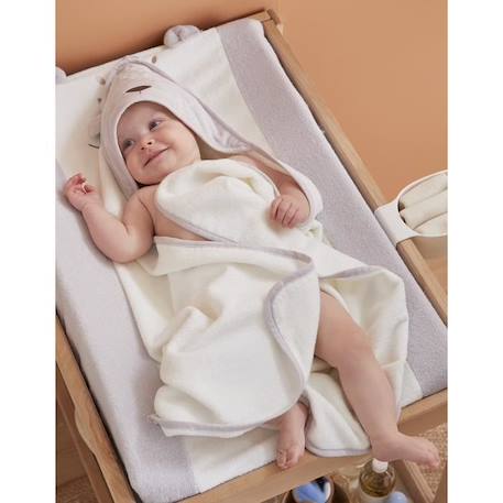 Set de bain Kendi - NOUKIE'S - Cape de bain et gant de toilette - Absorbant - Mixte - Blanc BLANC 1 - vertbaudet enfant 