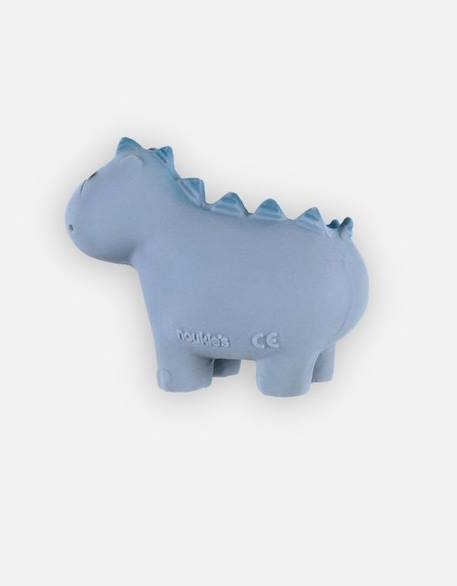 Jouet de bain dinosaure en caoutchouc naturel - NOUKIE'S - pour bébé dès 1 mois - bleu/rouge BLEU 3 - vertbaudet enfant 